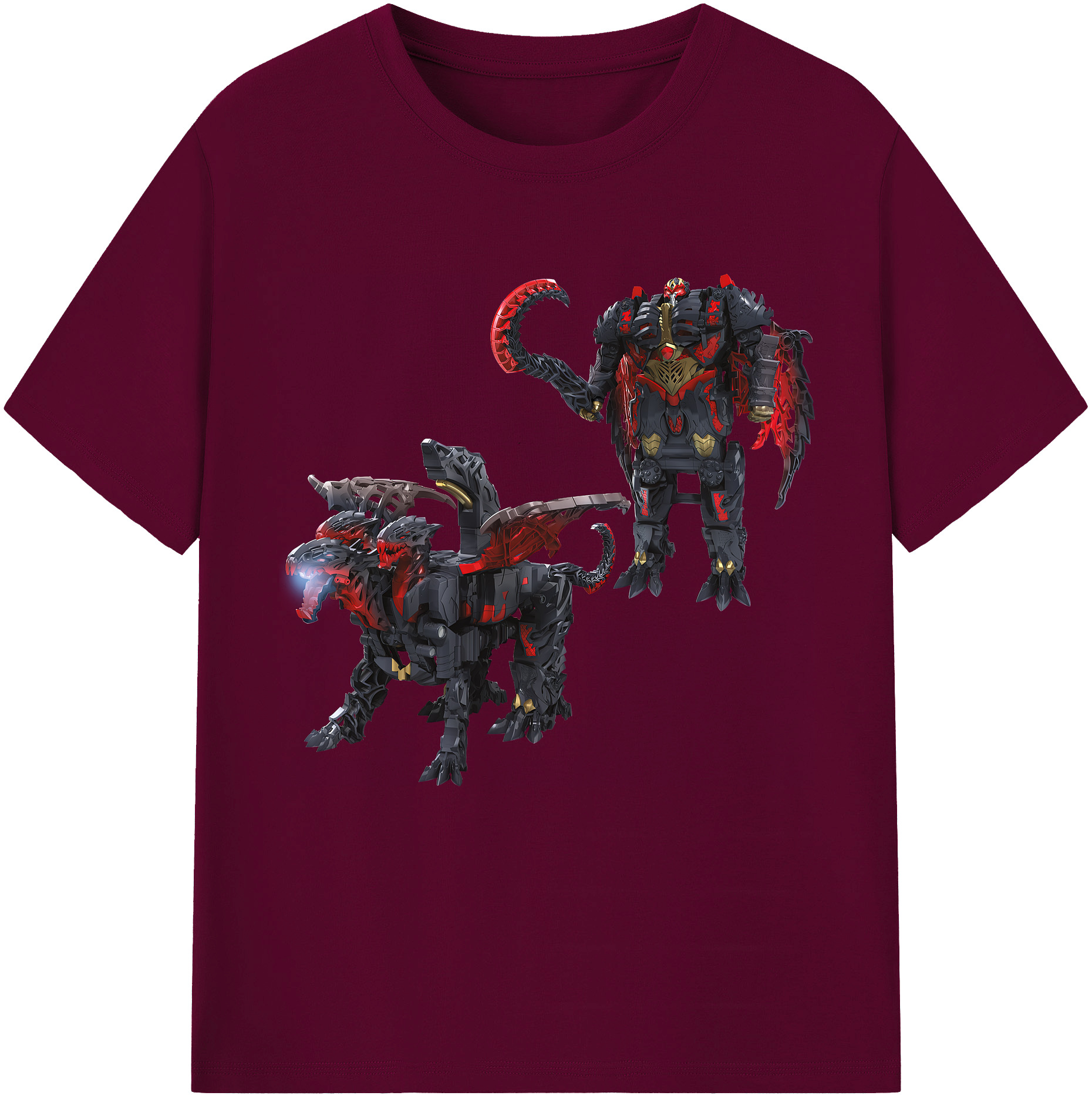 （画像用） Transformers トランスフォーマー レディースカジュアルプリントTシャツ（綿100％）